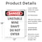 Signmission Unstable Mine Shaft Do Not Enter Danger Sign, Plastic, 12in W x 18in L, 2PK OS-2PACK-DS-P-1218-V-2486 - alternate 5